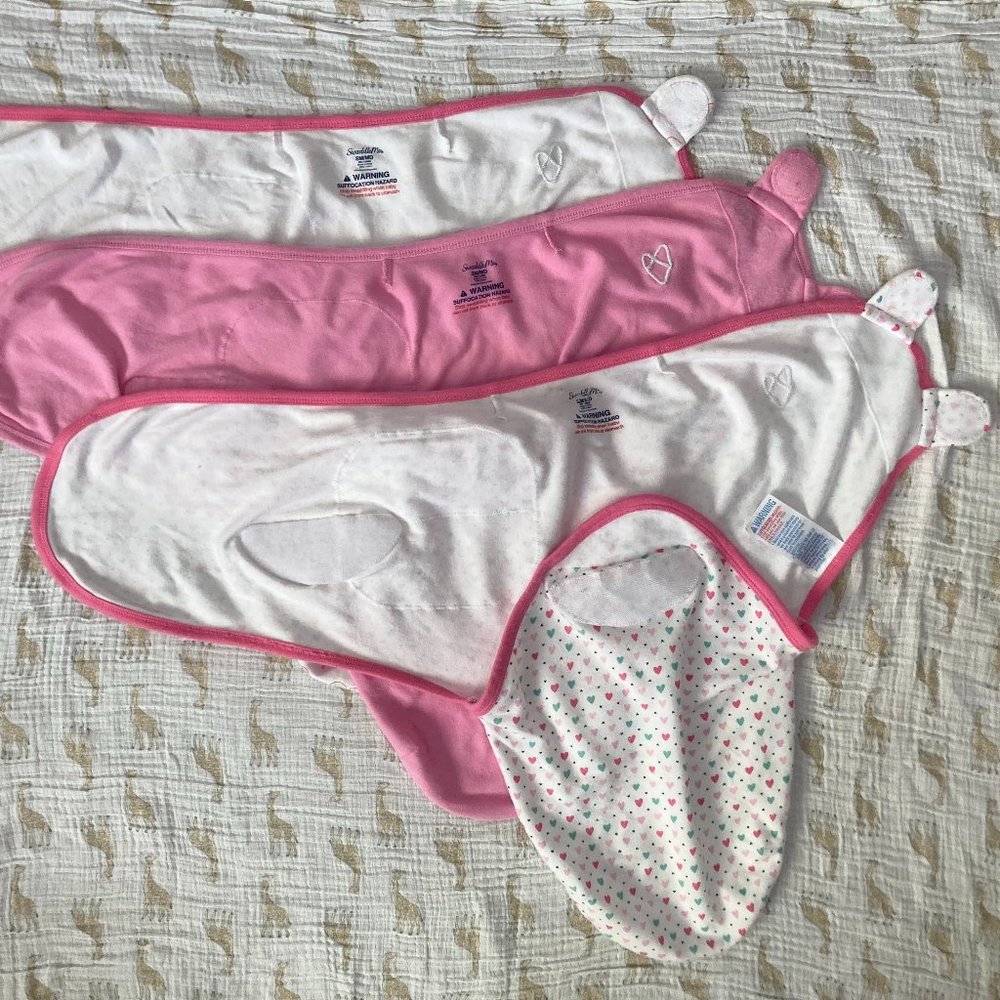 SwaddleMe velcro swaddles, set of 3